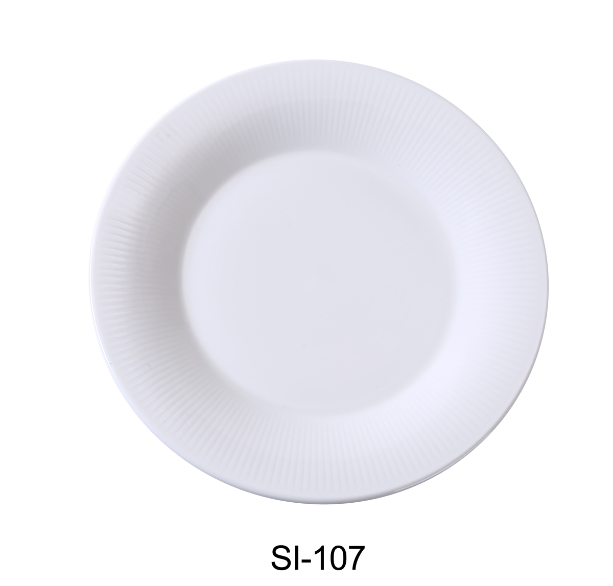 Picture of Yanco SI-107 7 in. Siena Porcelain Round Plate, Bone White - Pack of 36