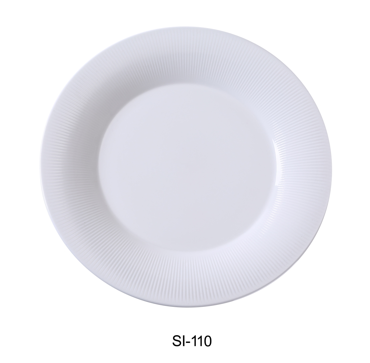 Picture of Yanco SI-110 10.5 in. Siena Porcelain Round Plate, Bone White - Pack of 12