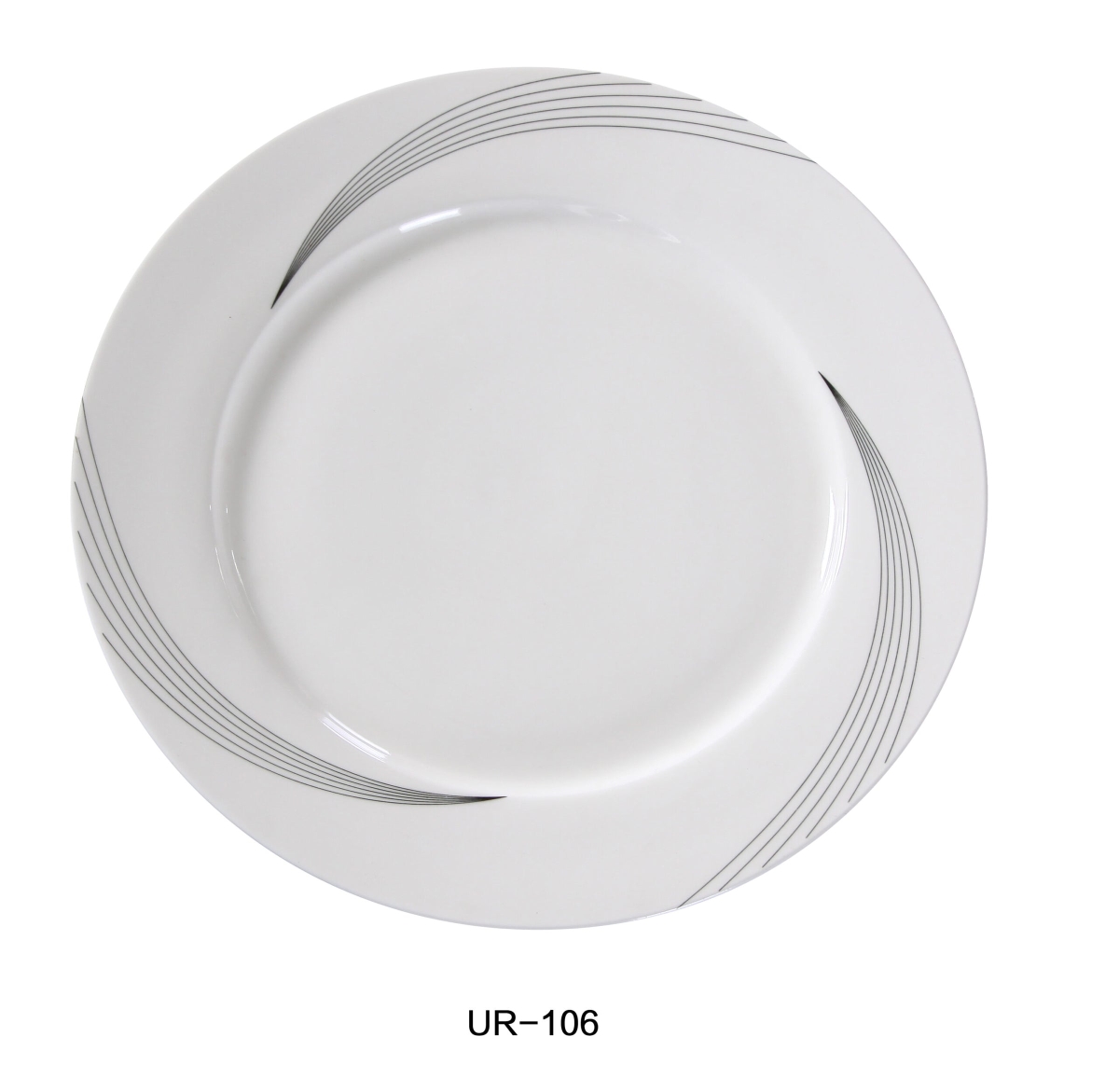 Picture of Yanco UR-106 6.25 in. Dia. Porcelain Bread Plate, Bone White - Pack of 36
