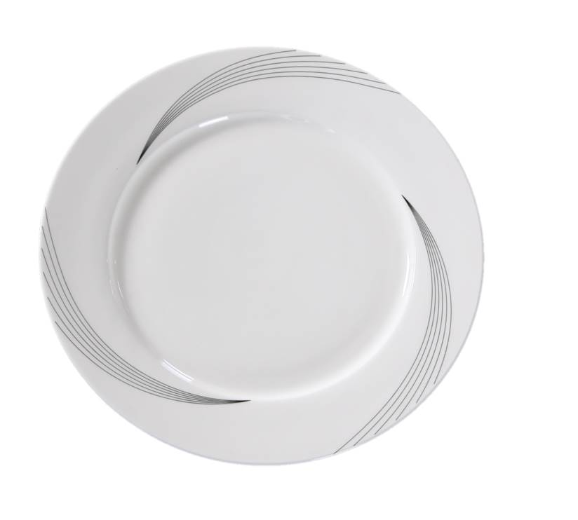 Picture of Yanco UR-110 10.5 in. Dia. Porcelain Dinner Plate, Bone White - Pack of 12