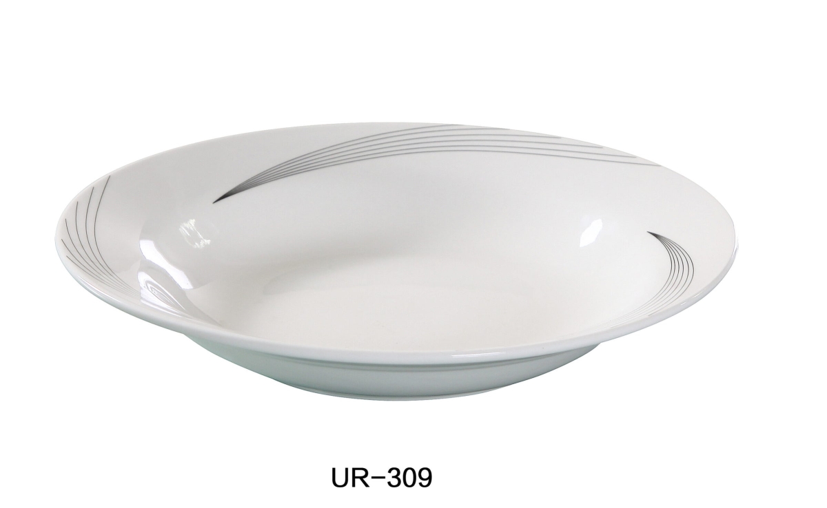 Picture of Yanco UR-309 9 in. Dia. Porcelain Rim Soup Bowl, Bone White - 10 oz - Pack of 24
