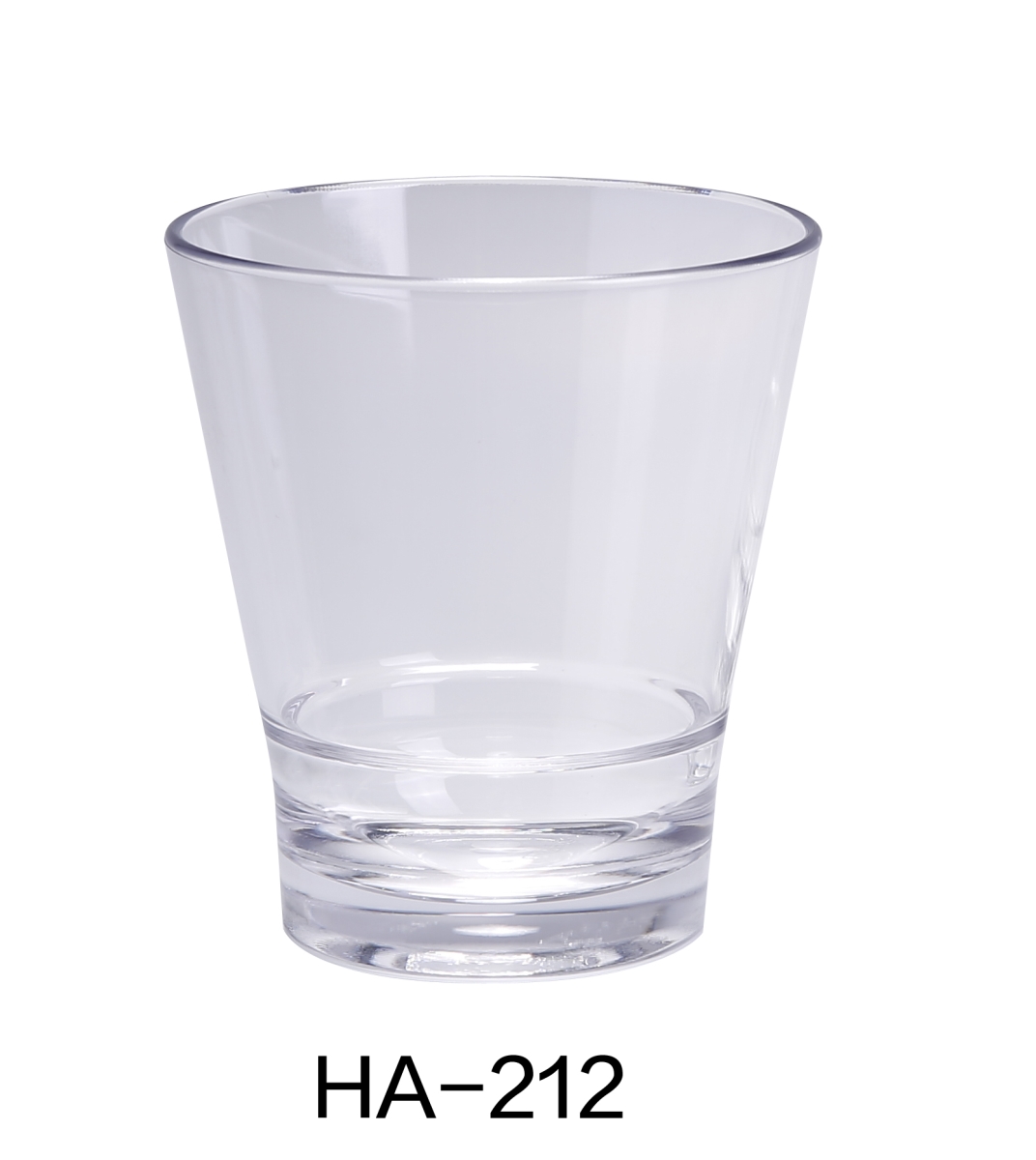 Picture of Yanco HA-212 4 x 3.5 in. Hawaii Plastic Rocks Cup&#44; Clear - 12 oz - Pack of 24