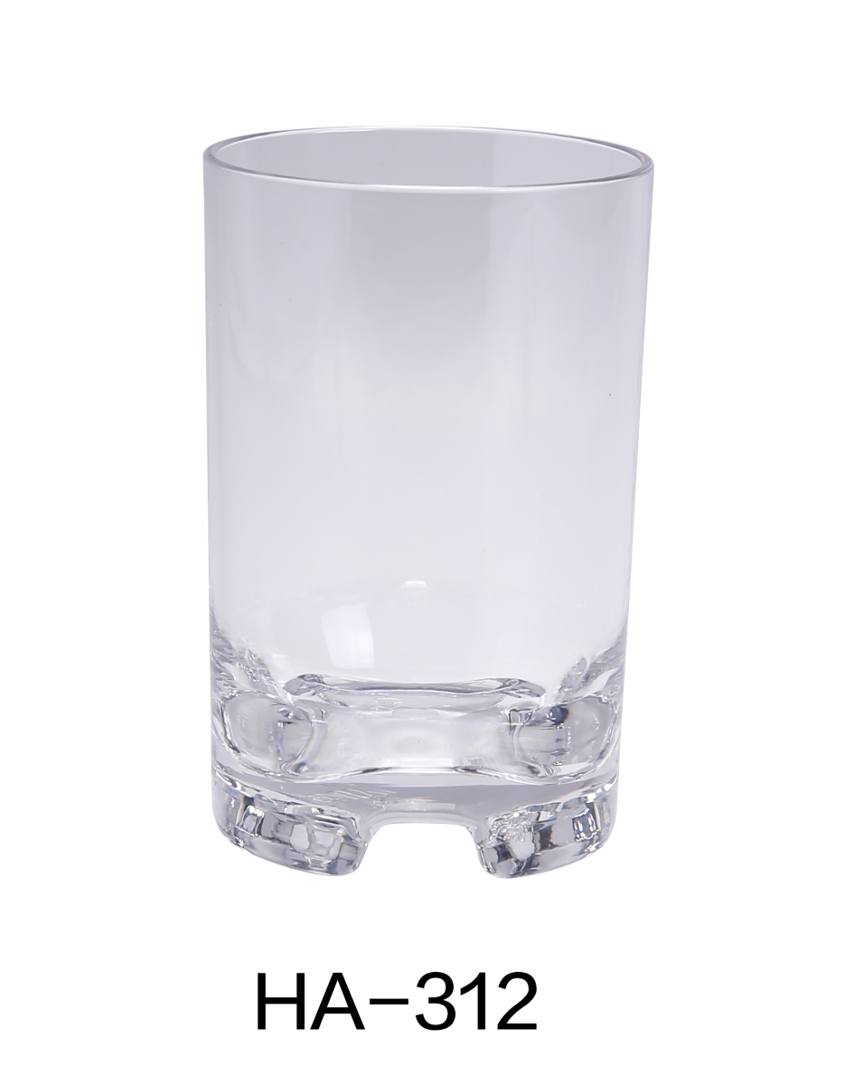 Picture of Yanco HA-312 4.75 x 3 in. Hawaii Plastic Rocks Cup&#44; Clear - 12 oz - Pack of 24