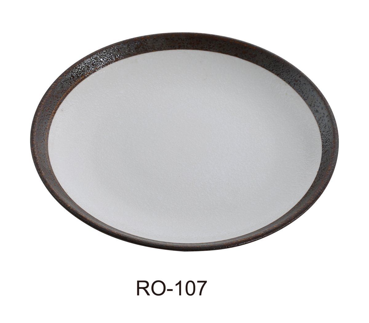 Picture of Yanco RO-107 7 in. Rockeye Coupe Shape Two-Tone China Plate - Pack of 36