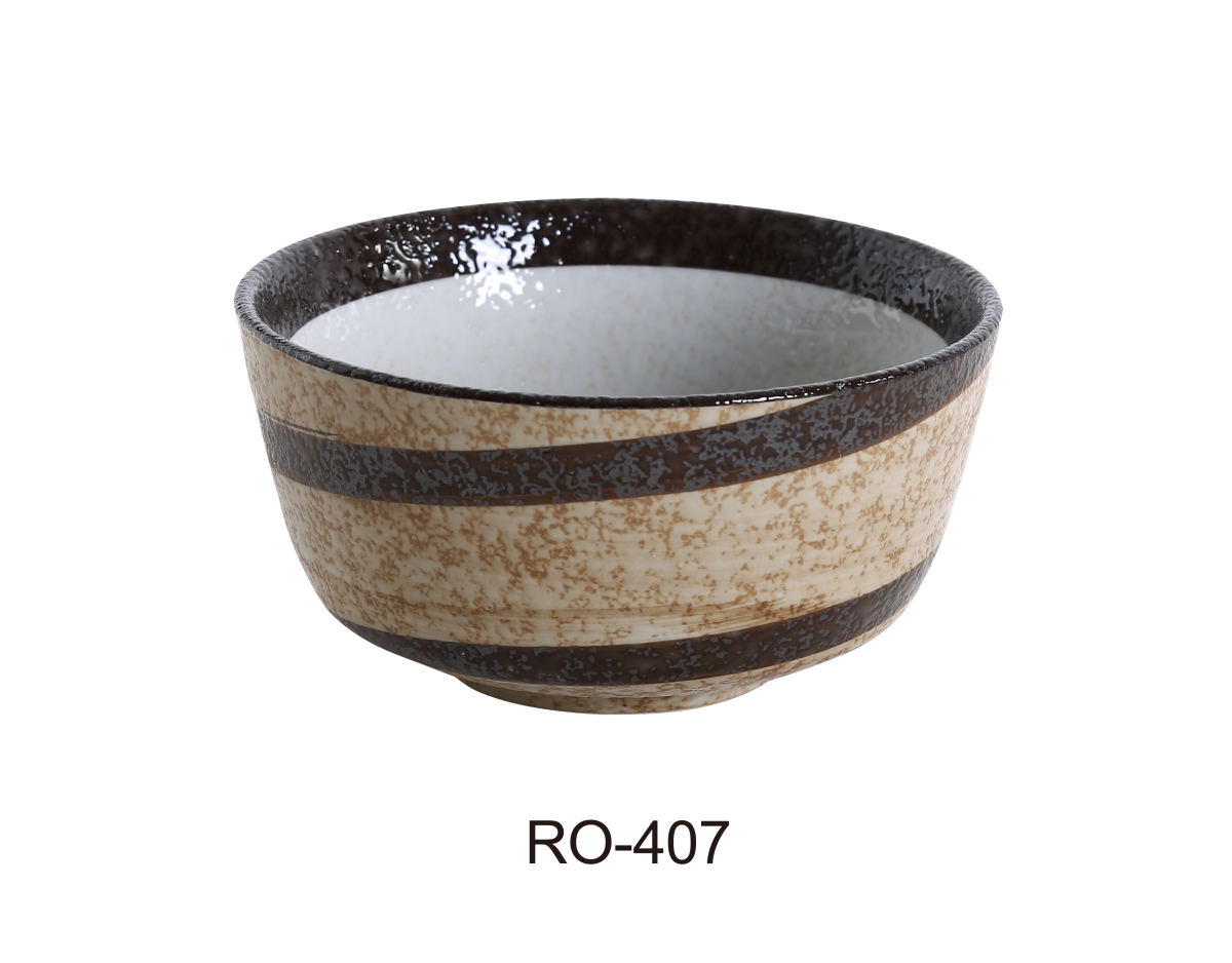 Picture of Yanco RO-407 3.5 x 6.5 in. Rockeye China Two-Tone Bowl - 32 oz - Pack of 36