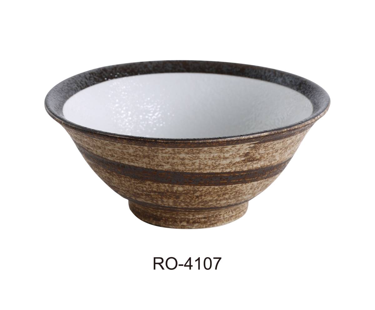 Picture of Yanco RO-4107 3.25 x 7.5 in. Rockeye China Two-Tone Noodle Bowl - 26 oz - Pack of 24