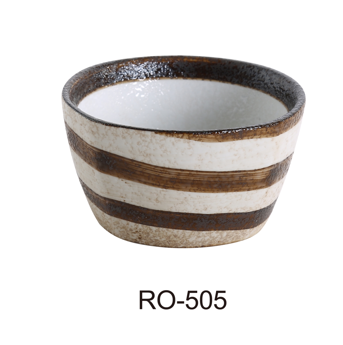 Picture of Yanco RO-505 2.5 x 4.5 in. Rockeye Onion China Two-Tone Soup Crock - 12 oz - Pack of 36