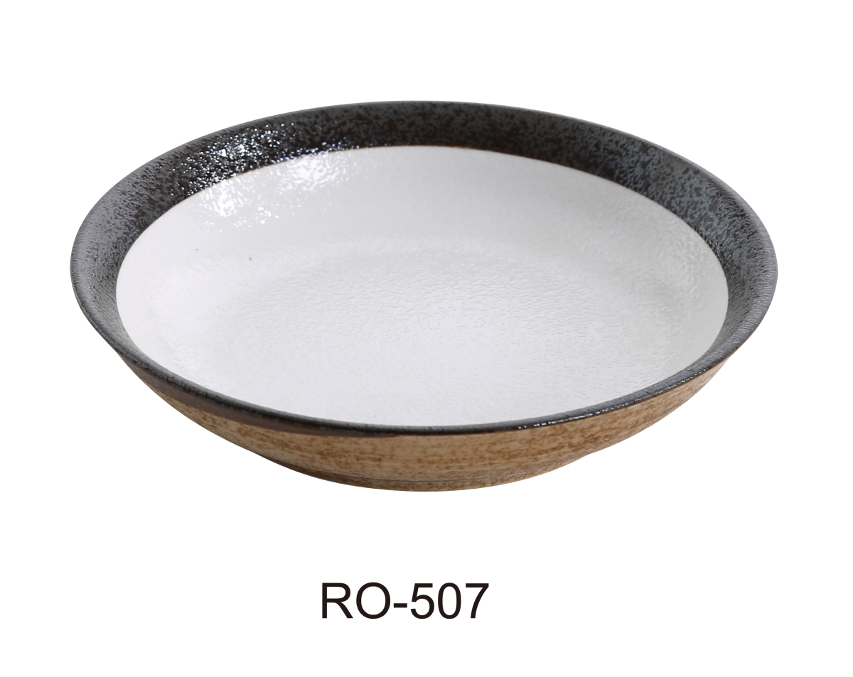 Picture of Yanco RO-507 1.5 x 7 in. Rockeye China Two-Tone Salad & Soup Bowl - 14 oz - Pack of 24