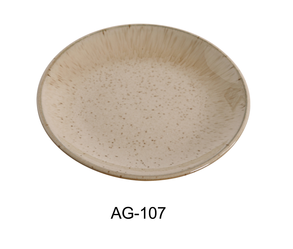 Picture of Yanco AG-107 7 x 0.75 in. Porcelain Coupe Shape Round Plate - Pack of 36