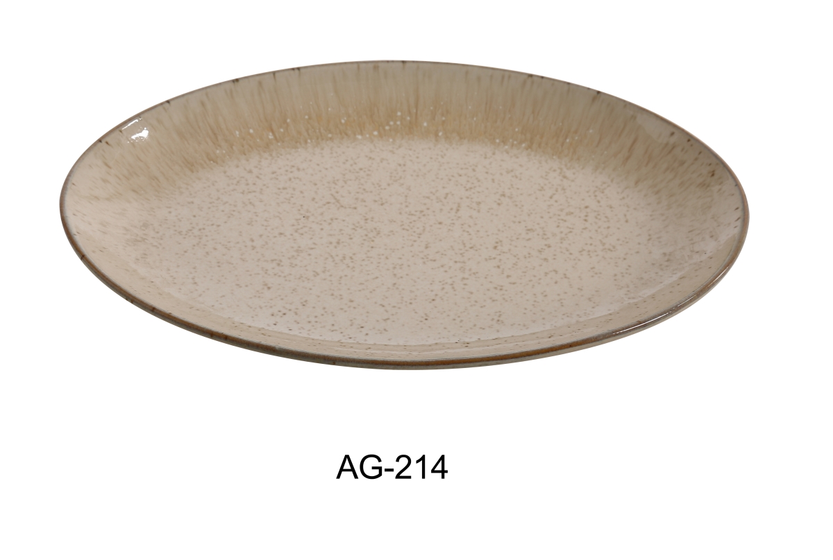 Picture of Yanco AG-214 14 x 10 in. Porcelain Coupe Platter - Pack of 12