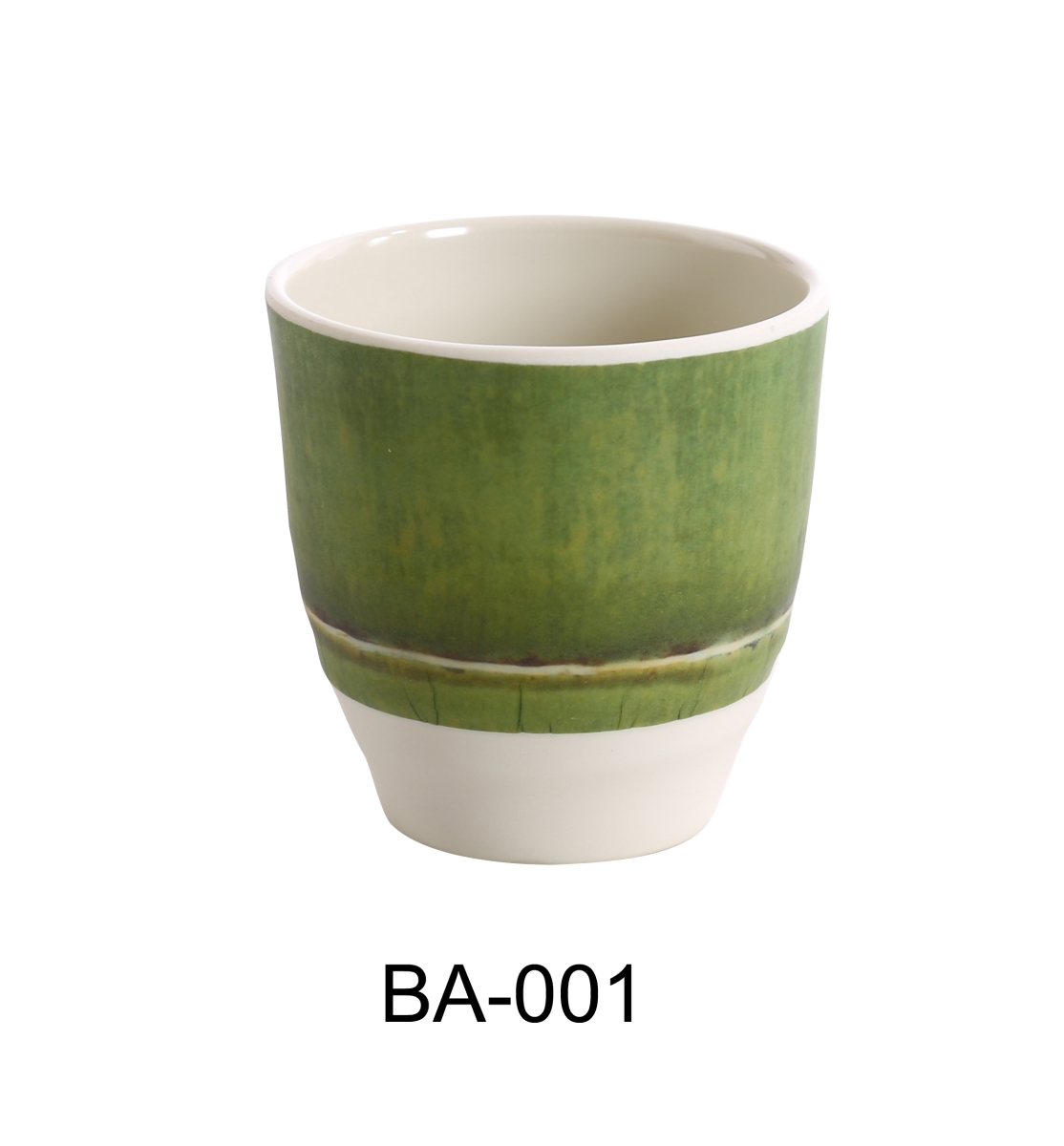 Picture of Yanco BA-001 3 in. Dia. Melamine Bamboo Style Tea Cup - 7 oz - Pack of 48