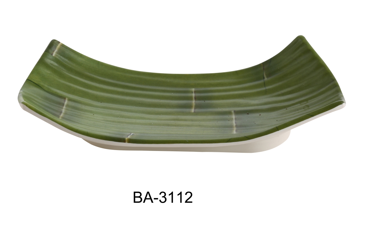 Picture of Yanco BA-3112 2 x 11.5 x 4.75 in. Bamboo Style Melamine Plate - Pack of 24