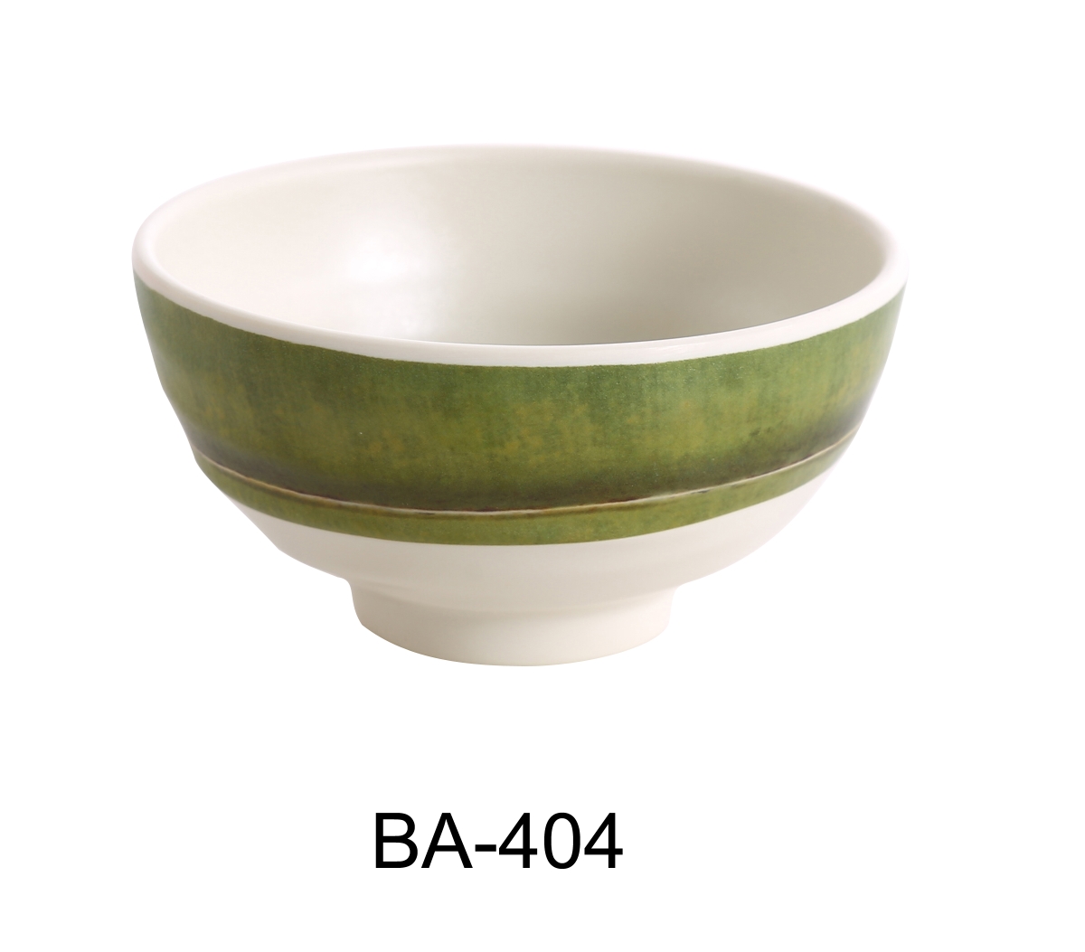 Picture of Yanco BA-404 2.5 x 4.5 in. Bamboo Style Melamine Rice Round Bowl - 10 oz - Pack of 48