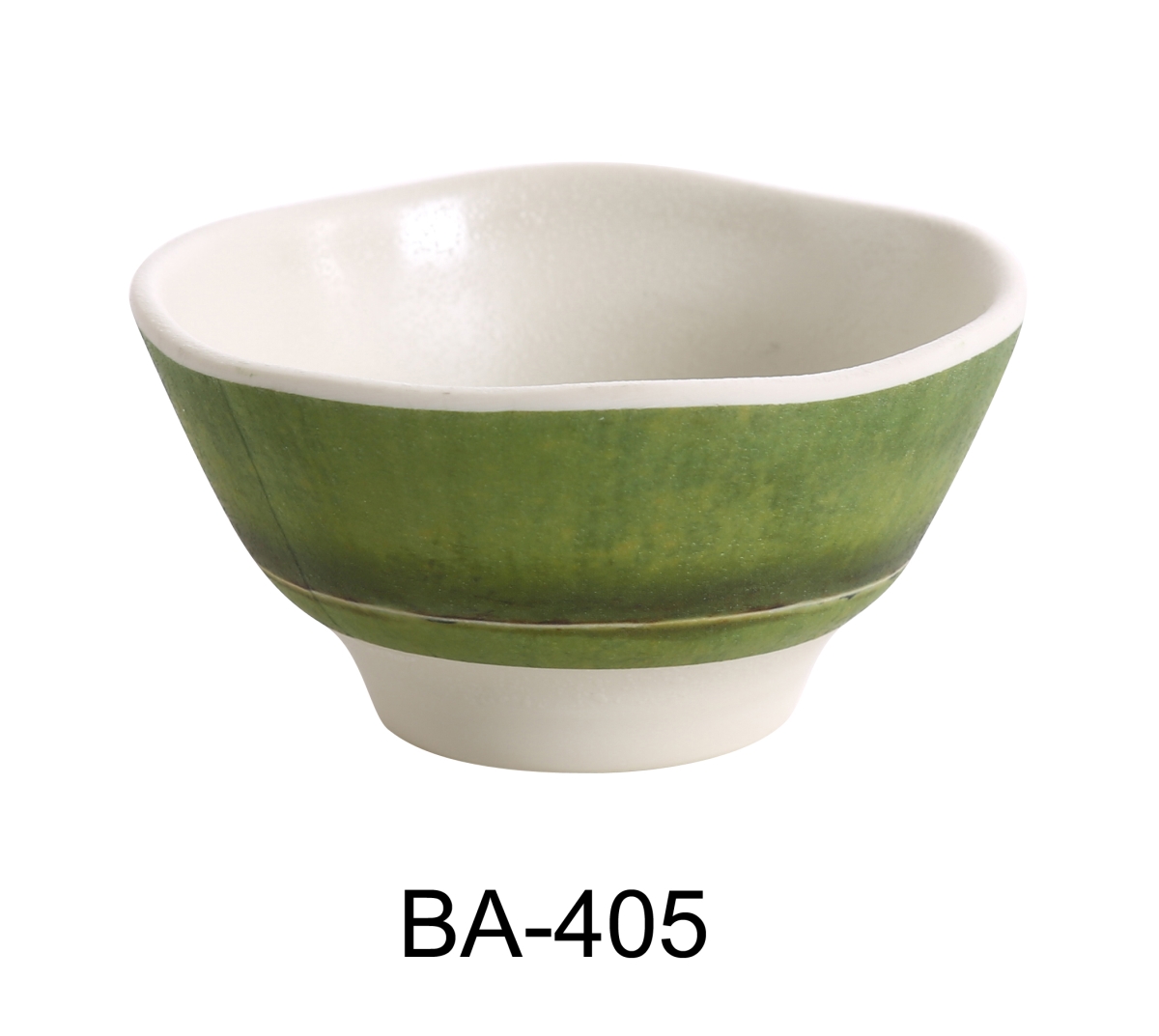Picture of Yanco BA-405 4.5 in. Bamboo Style Melamine Miso Soup Bowl - 10 oz - Pack of 48