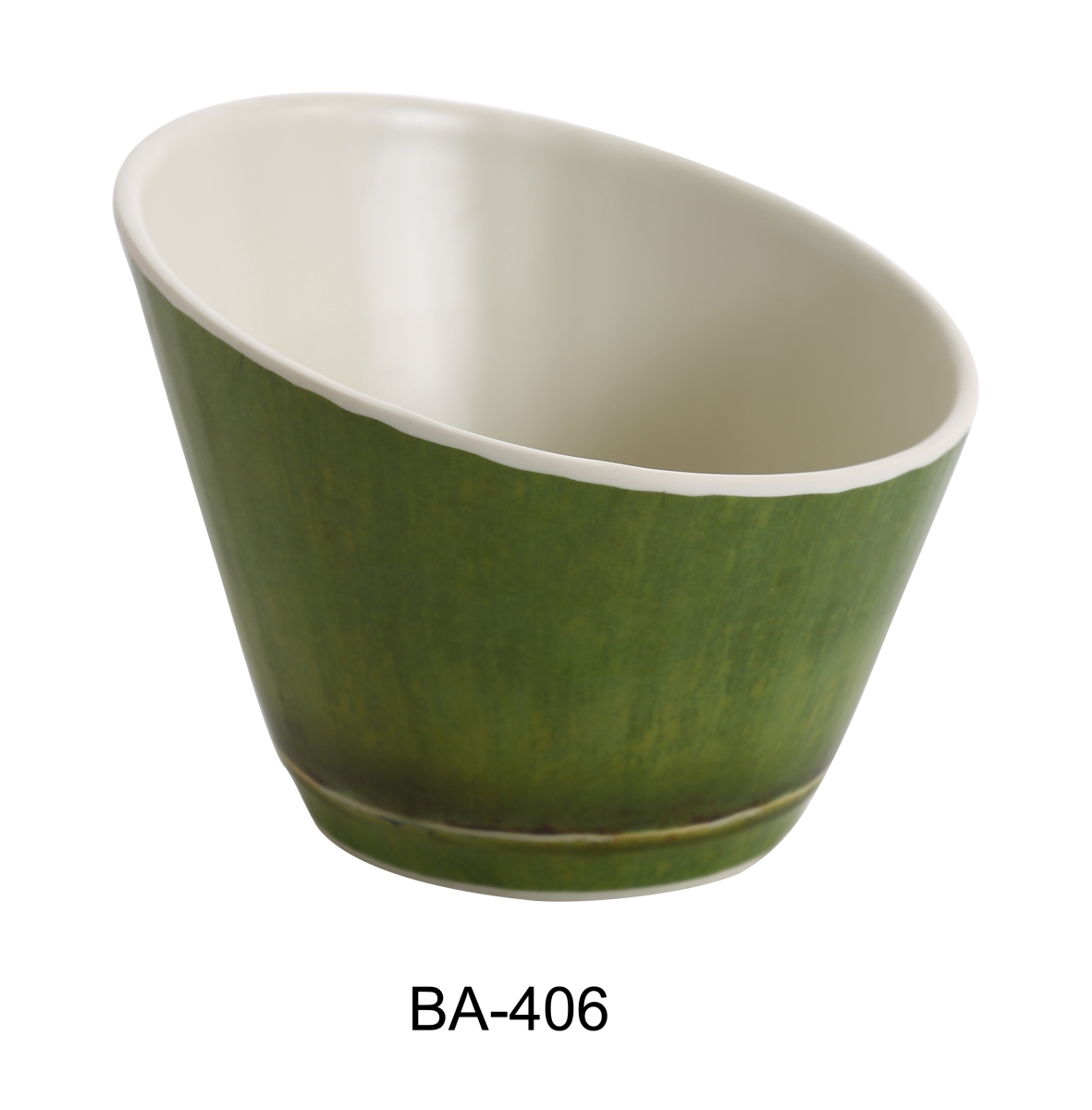 Picture of Yanco BA-406 6.5 in. Bamboo Style Melamine Sheer Bowl - 32 oz - Pack of 24