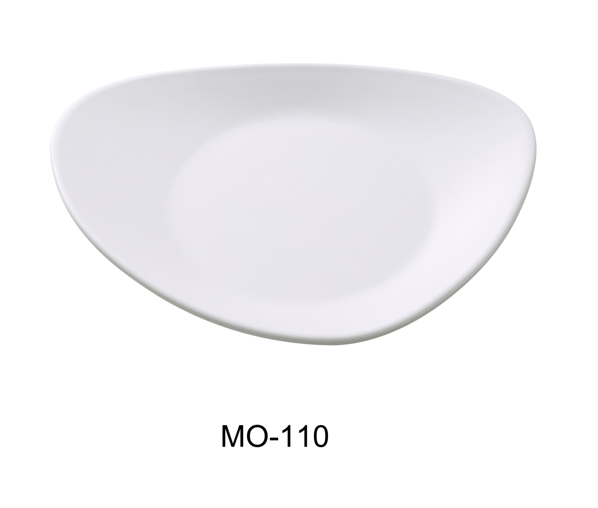 Picture of Yanco MO-110 10.5 in. Moderne Melamine Triangle Plate, White - Pack of 24