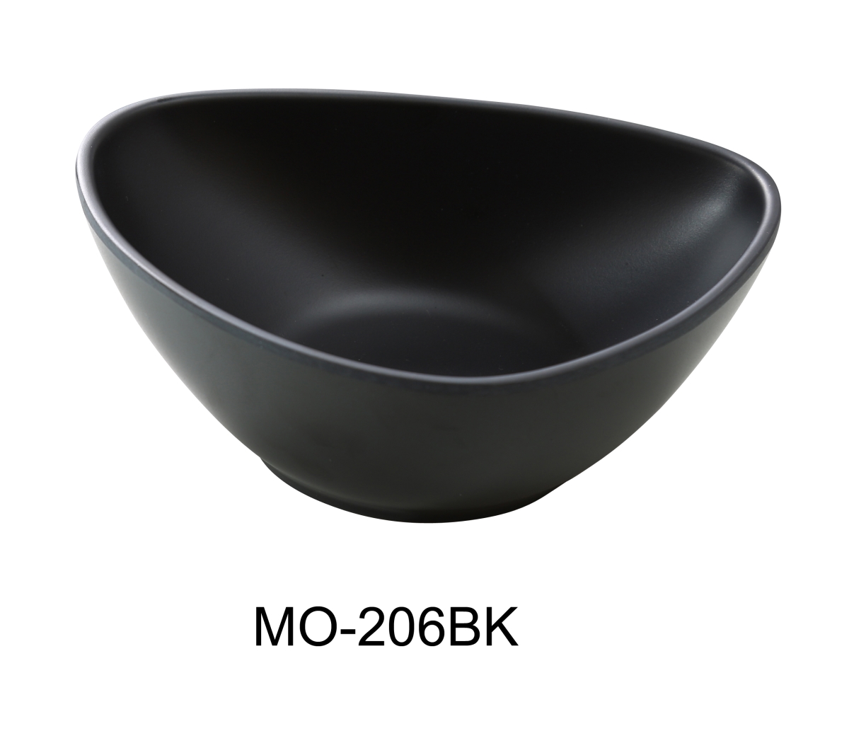 Picture of Yanco MO-206BK 6 in. Moderne Melamine Triangle Plate, Black - 12 oz - Pack of 48