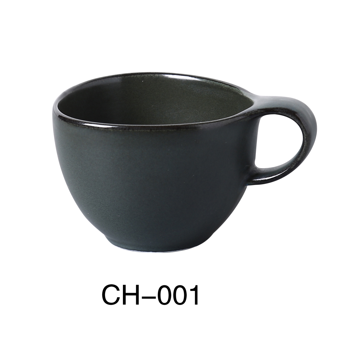 Picture of Yanco CH-001 3.5 x 2.75 in. Champs Porcelain Coffee Cup, Matte Glaze - 7 oz - Pack of 36