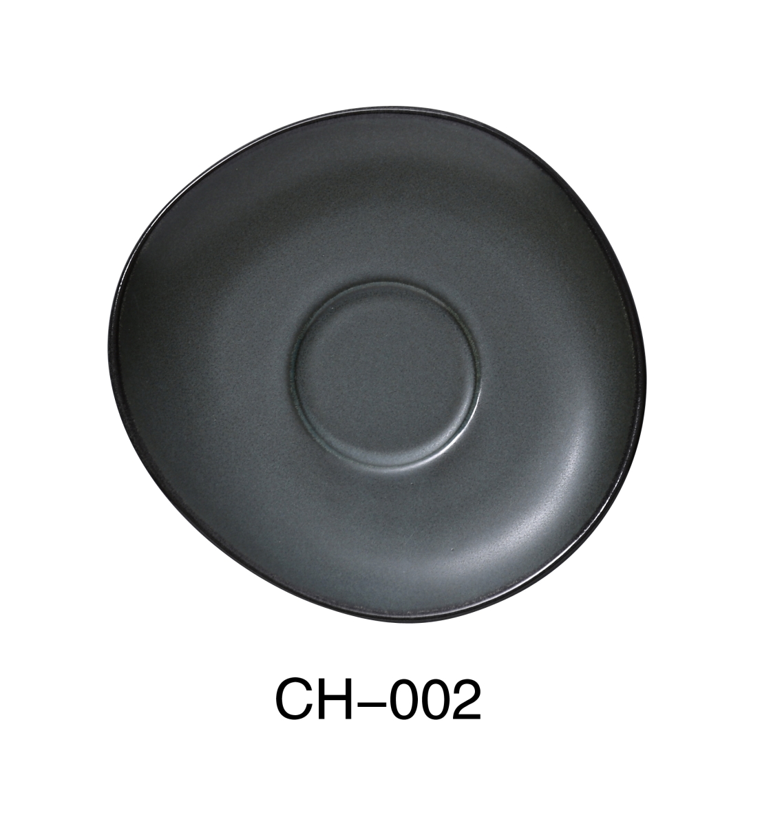 Picture of Yanco CH-002 6.25 x 0.75 in. Champs Porcelain Saucer, Matte Glaze - Pack of 36