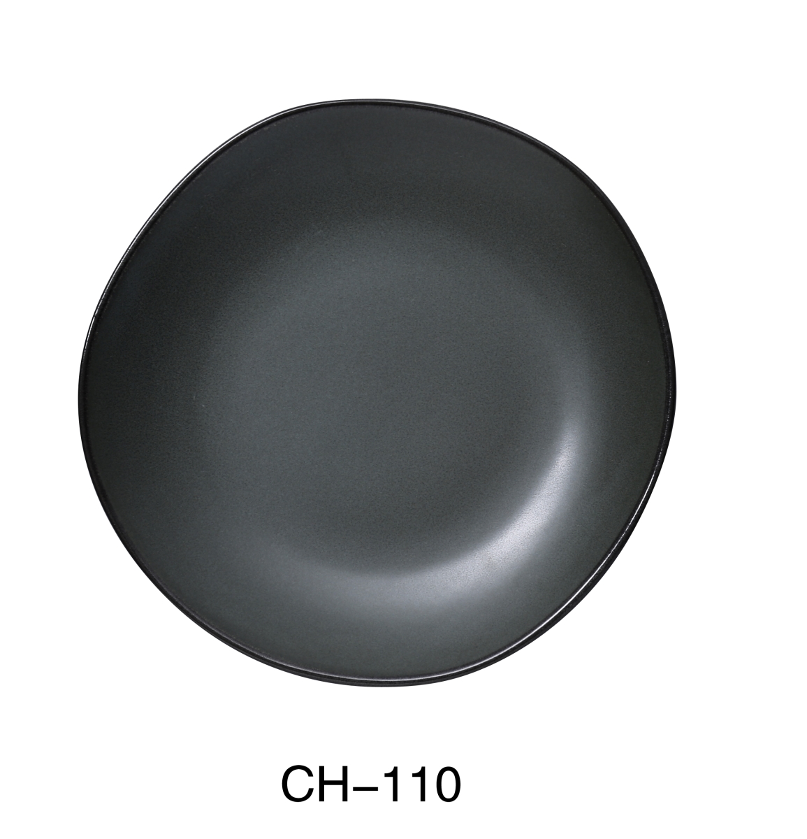 Picture of Yanco CH-110 10.5 x 0.25 in. Champs Porcelain Plate, Matte Glaze - Pack of 12