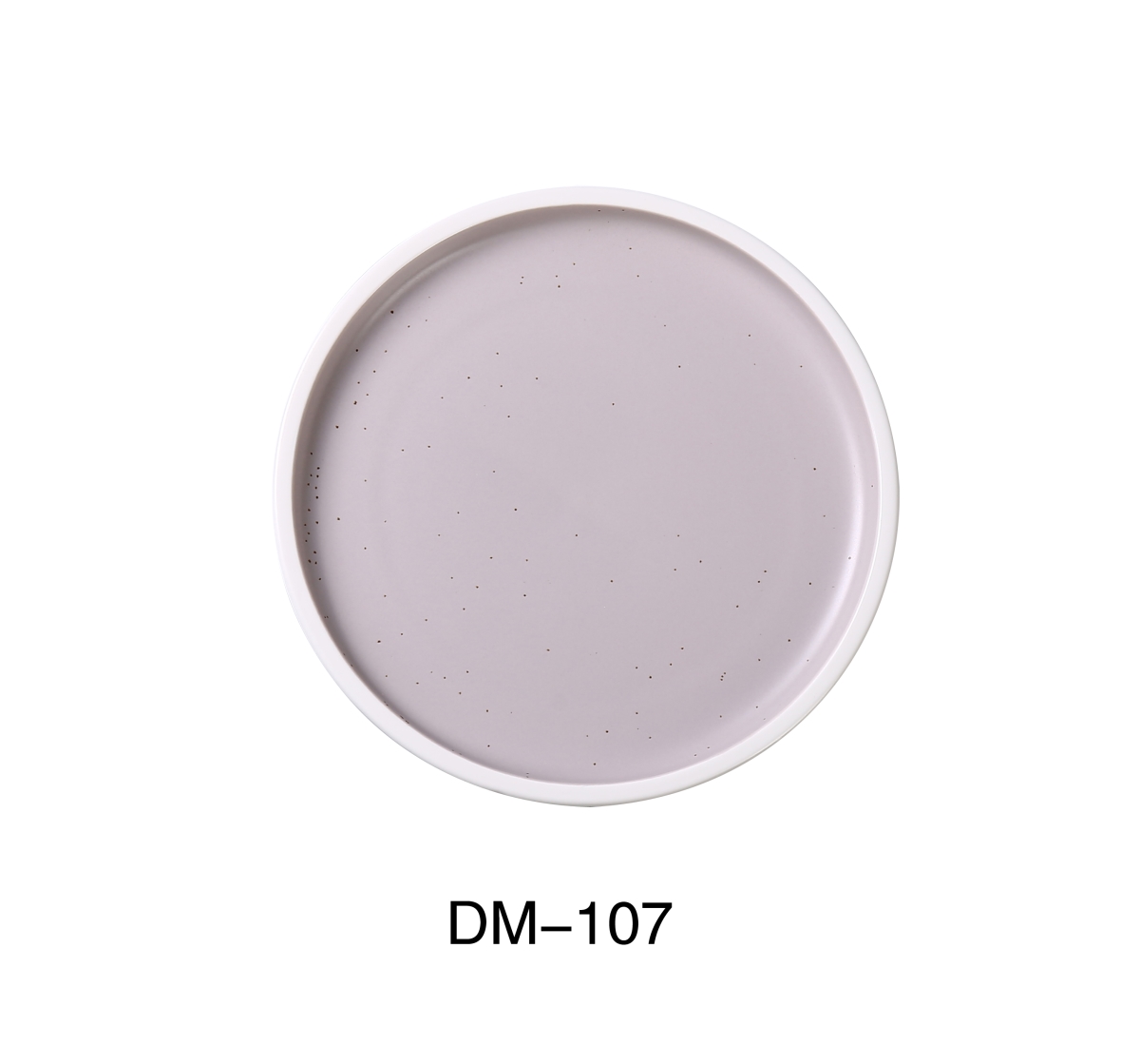 Picture of Yanco DM-107 7 x 0.75 in. Denmark Porcelain Plate with Upright Rim, Matte Glaze - Pack of 36