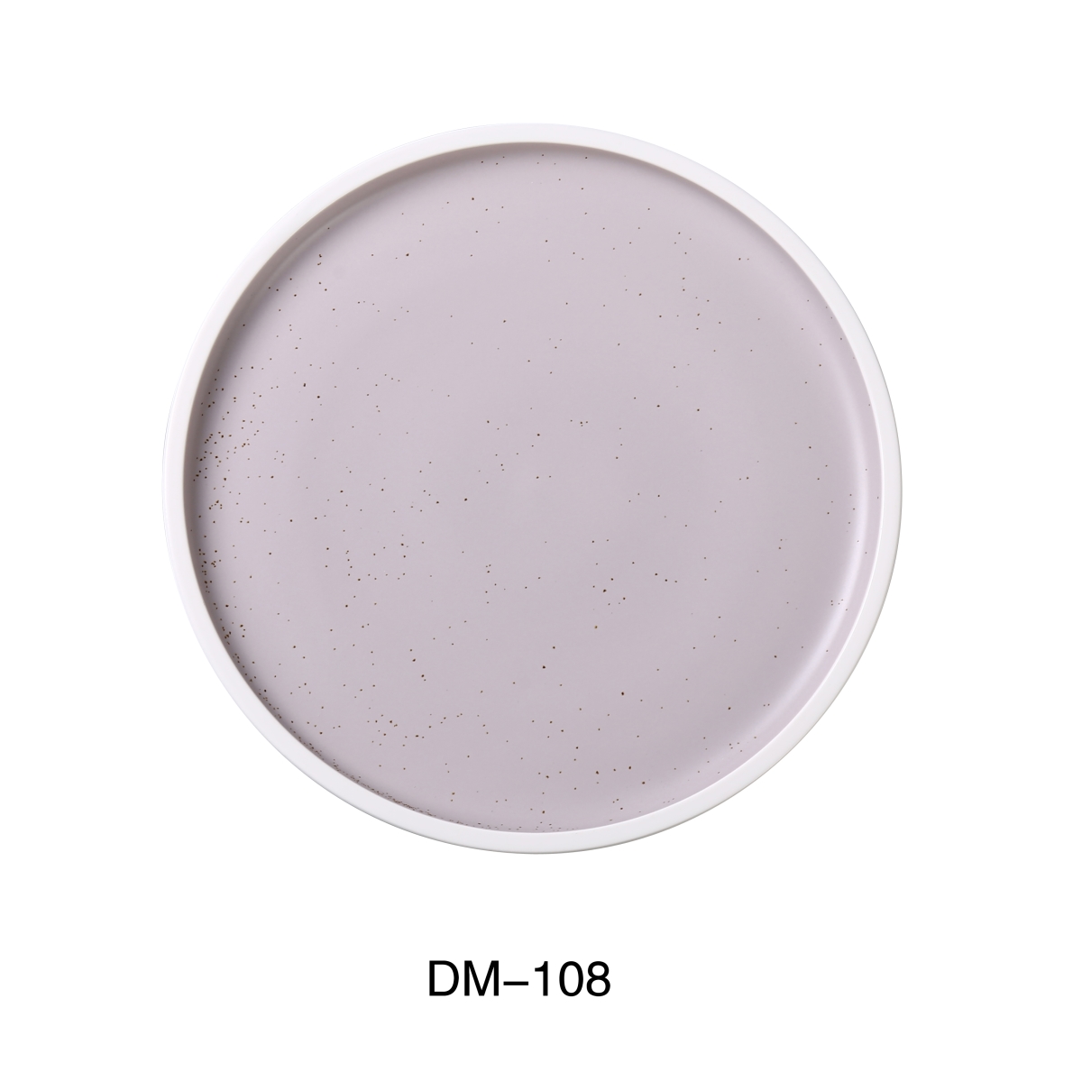 Picture of Yanco DM-108 8 x 0.75 in. Denmark Porcelain Round Plate with Upright Rim, Matte Glaze - Pack of 36