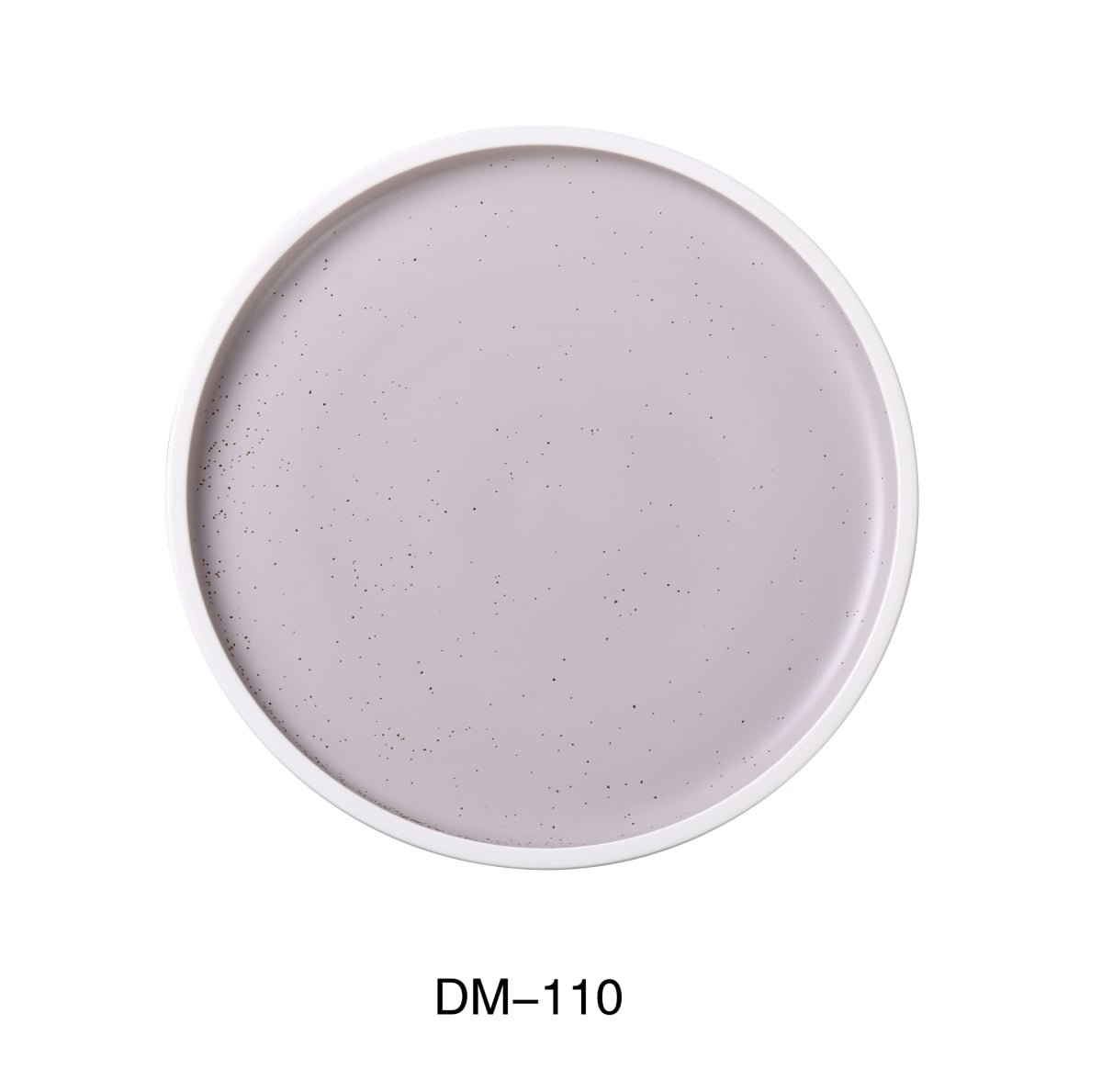 Picture of Yanco DM-110 10 x 0.875 in. Denmark Porcelain Round Plate Upright Rim, Matte Glaze - Pack of 12