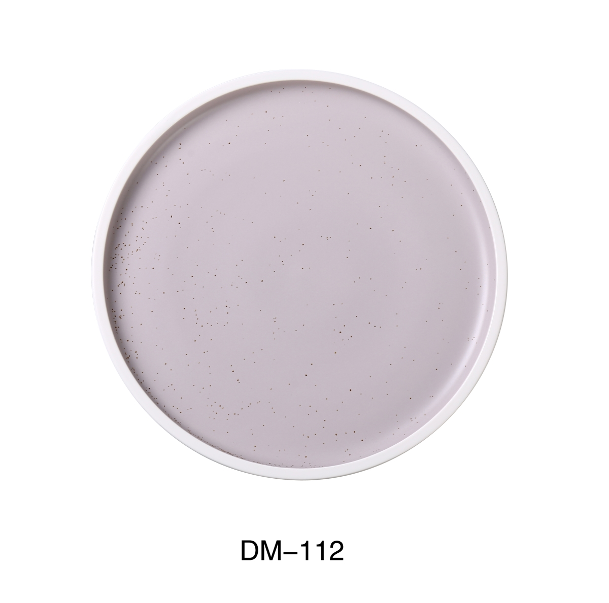 Picture of Yanco DM-112 12 x 1 in. Denmark Porcelain Round Plate Upright Rim, Matte Glaze - Pack of 12