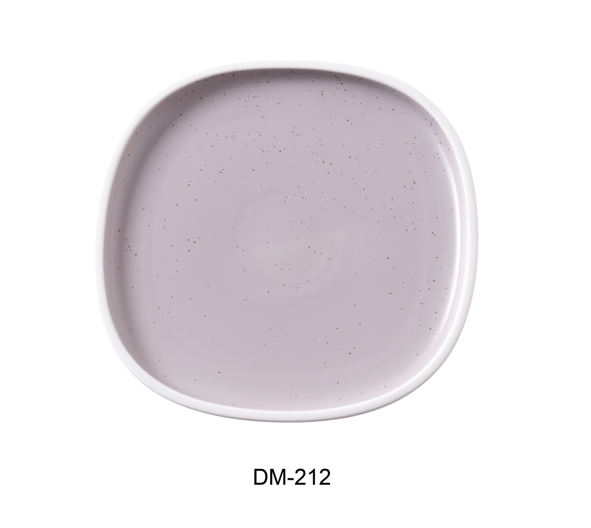 Picture of Yanco DM-212 12.25 x 0.875 in. Denmark Porcelain Square Plate with Upright Rim, Matte Glaze - Pack of 12