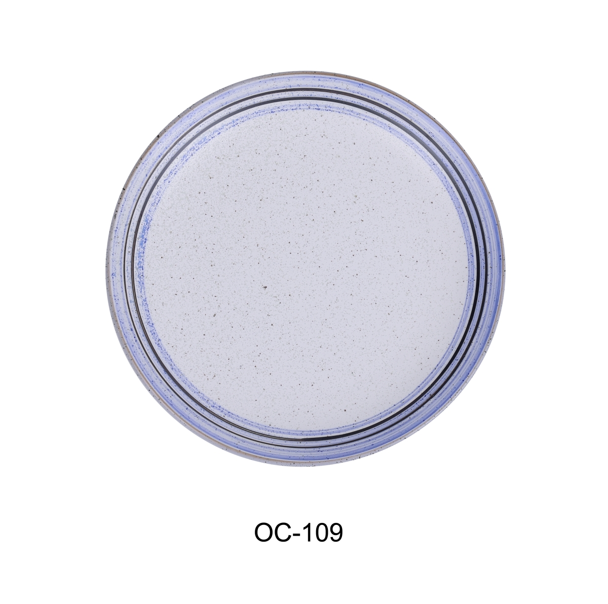 Picture of Yanco OC-109 9 x 0.875 in. Ocean Porcelain Coupe Plate - Pack of 24