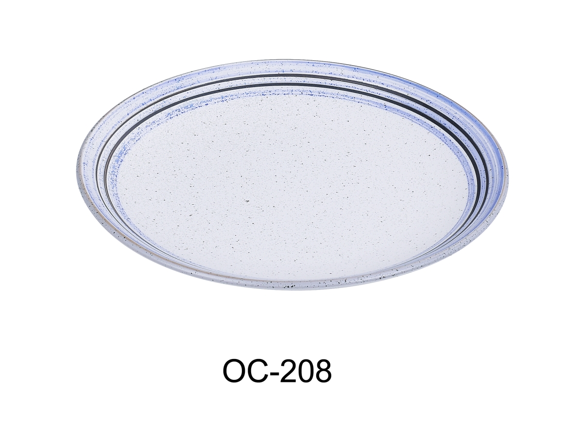 Picture of Yanco OC-208 8 x 0.75 in. Ocean Coupe Oval Porcelain Plate - Pack of 36