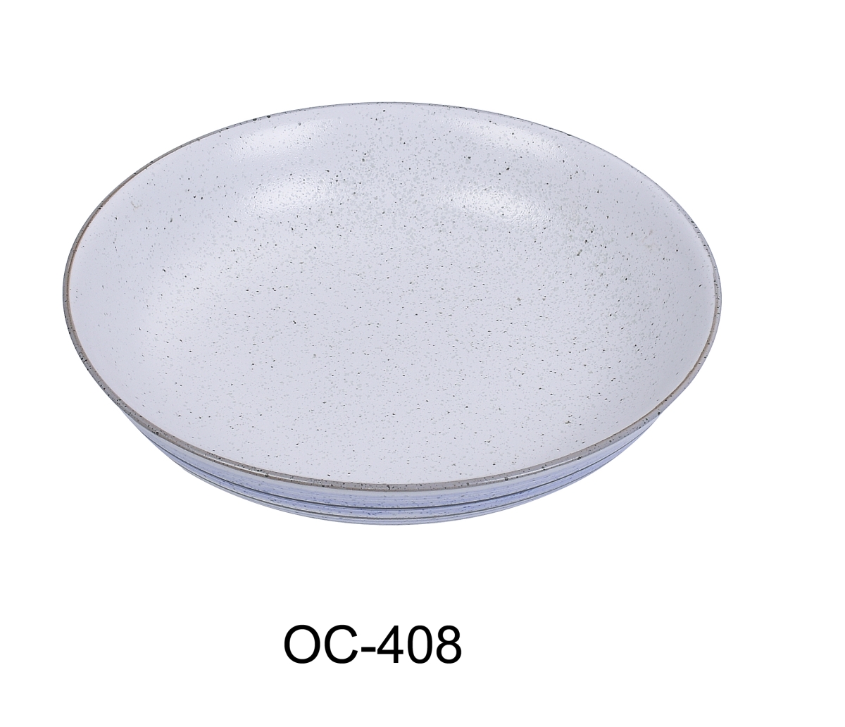 Picture of Yanco OC-408 8 x 1.5 in. Ocean Porcelain Soup & Salad Plate - 14 oz - Pack of 36
