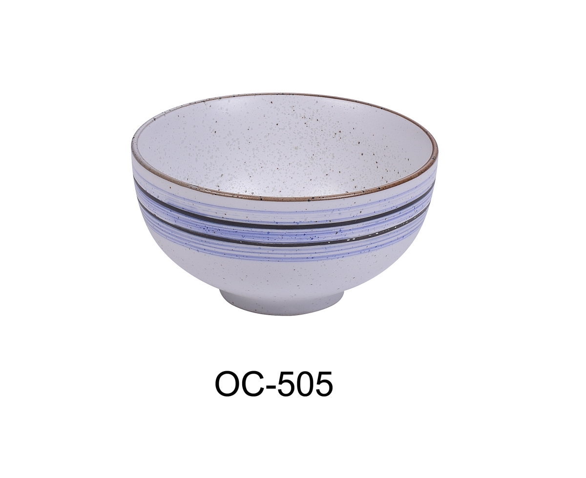 Picture of Yanco OC-505 2.25 x 4.5 in. Ocean Porcelain Rice Bowl - 8 oz - Pack of 36
