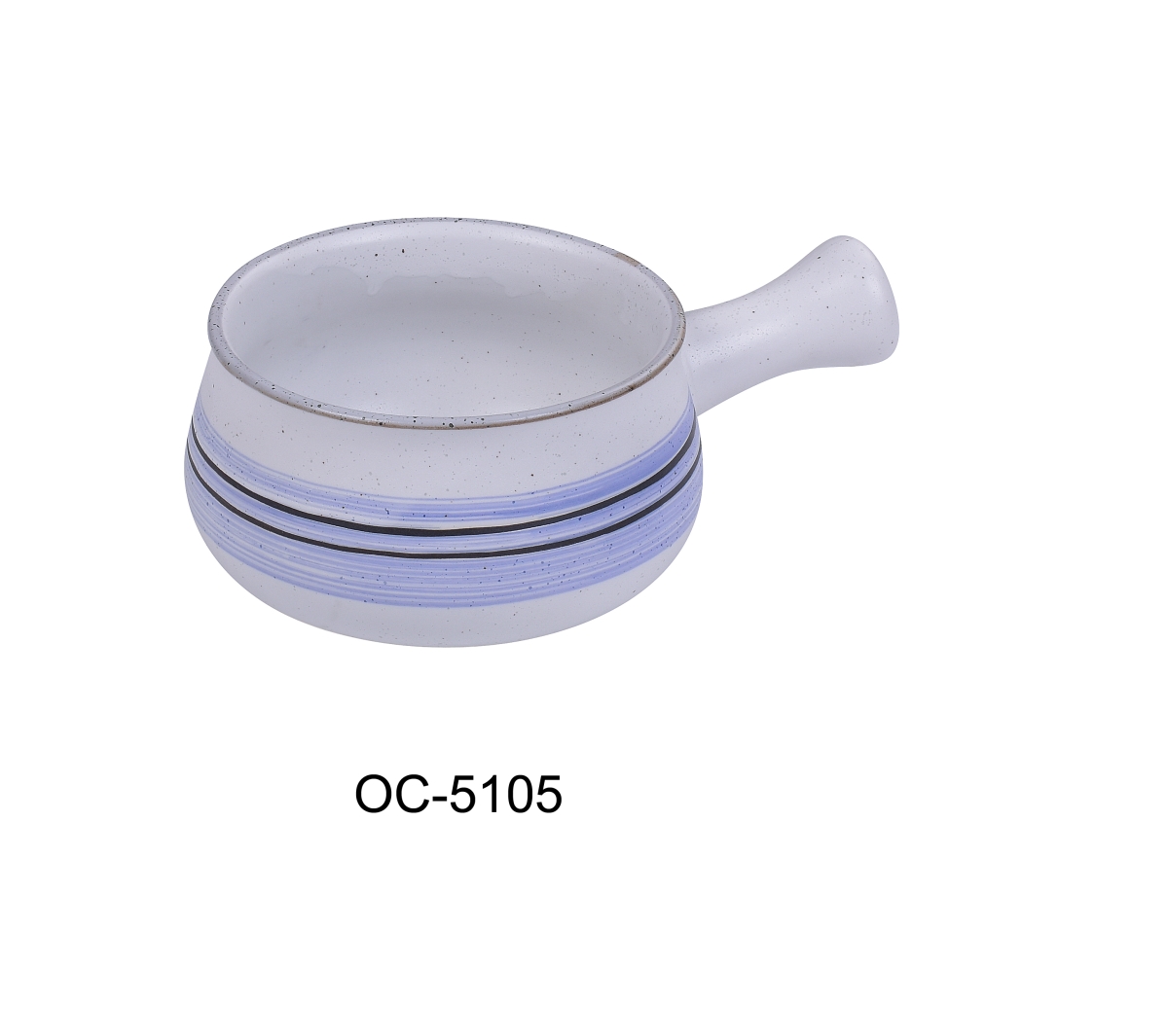 Picture of Yanco OC-5105 3 x 4.75 in. Ocean Porcelain Skillet Bowl - 22 oz - Pack of 24