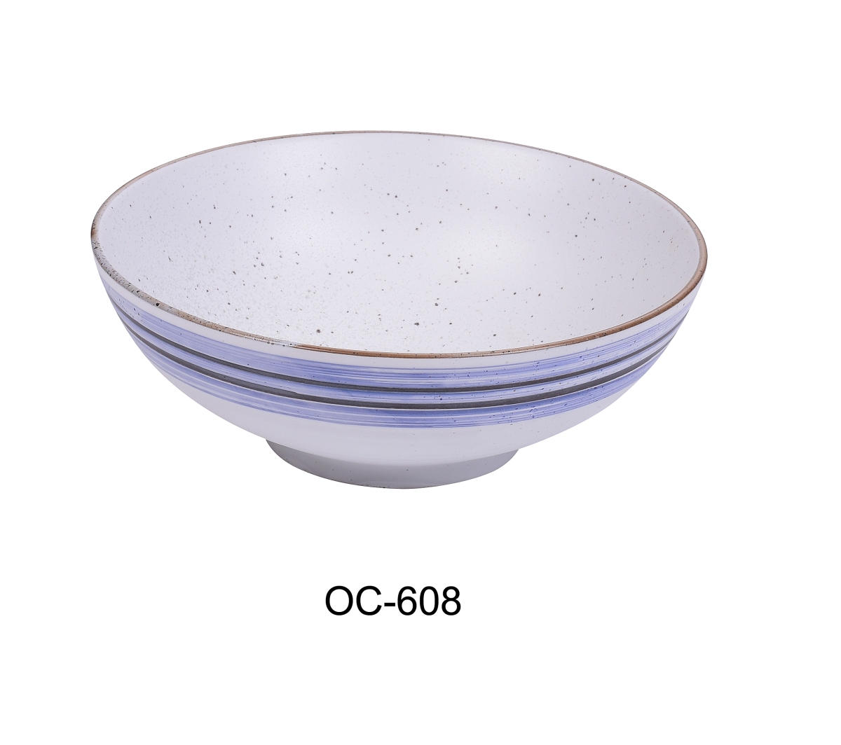 Picture of Yanco OC-608 3 x 8 in. Ocean Porcelain Noodle Bowl - 28 oz - Pack of 12