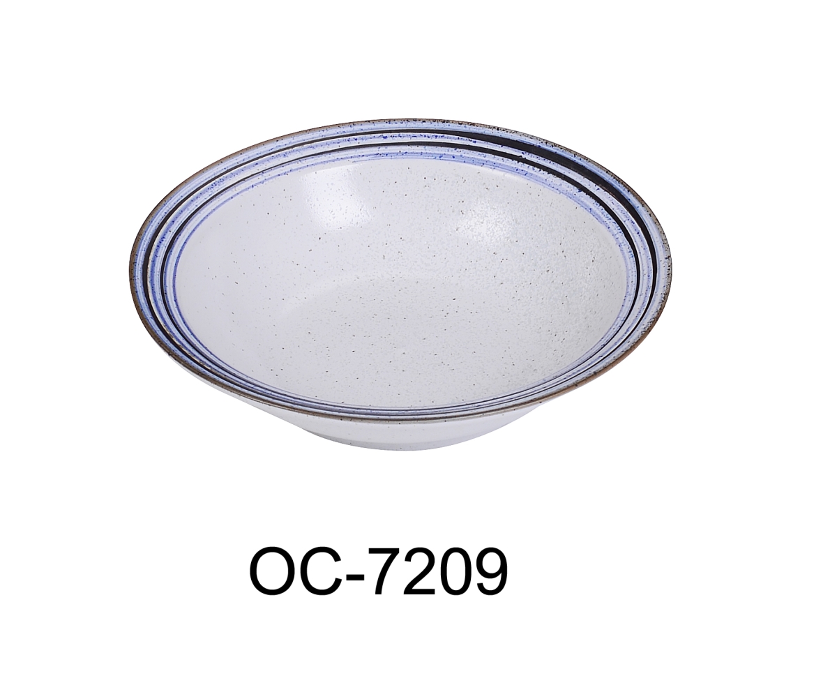 Picture of Yanco OC-7209 2.5 x 9 in. Ocean Porcelain Rim Bowl - 24 oz - Pack of 12