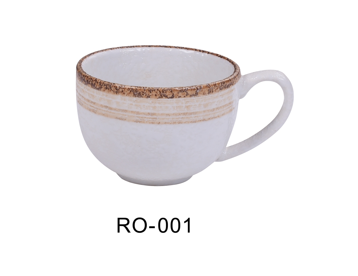 Picture of Yanco RO-001 3.5 x 2.5 in. Rockeye-2 Porcelain Two-Tone Cup - 7 oz - Pack of 36