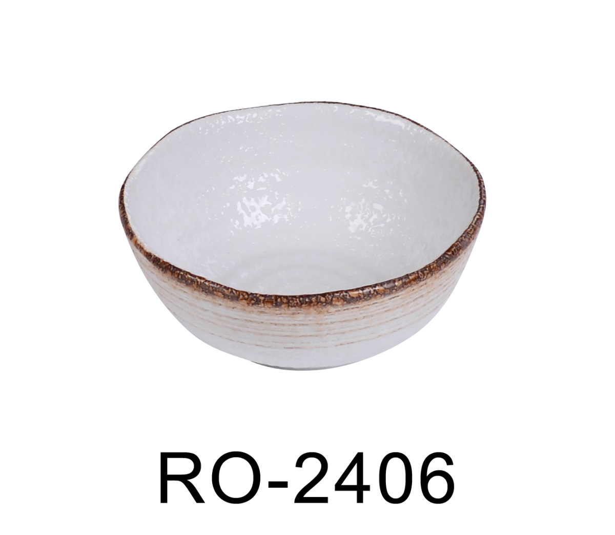 Picture of Yanco RO-2406 5.5 x 2.25 in. Rockeye-2 Porcelain Two-Tone Nappie Bowl - 14 oz - Pack of 36