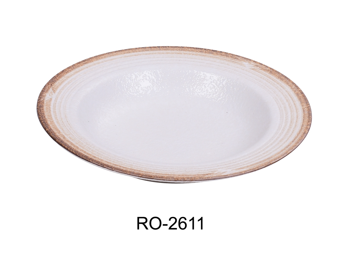 Picture of Yanco RO-2611 11 x 8 x 1.75 in. Rockeye-2 Porcelain Two-Tone Pasta Bowl - 16 oz - Pack of 12