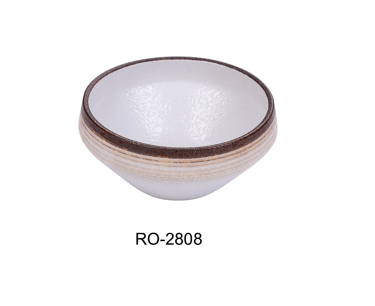 Picture of Yanco RO-2808 8 x 3.5 in. Rockeye-2 Porcelain Two-Tone Fusion Bowl - 46 oz - Pack of 12
