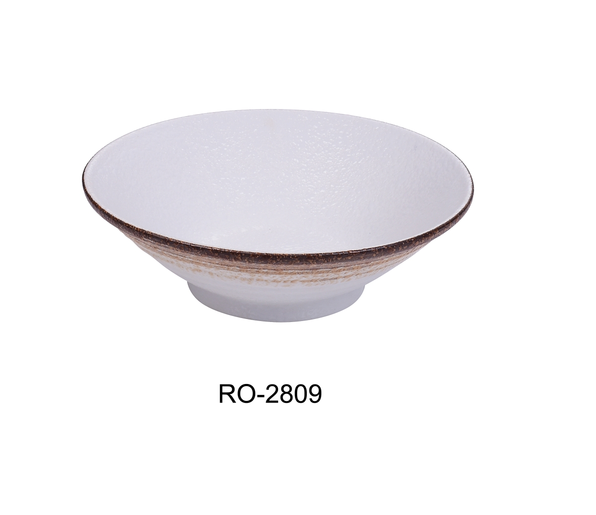 Picture of Yanco RO-2809 9 x 2.75 in. Rockeye-2 Porcelain Two-Tone Ramen Bowl - 27 oz - Pack of 12