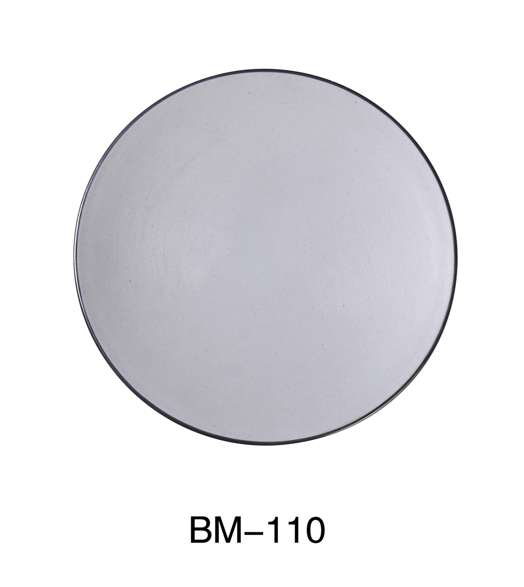 Picture of Yanco BM-110 10.25 in. Birmingham Melamine Scratch Resistant Round Plate - Pack of 24