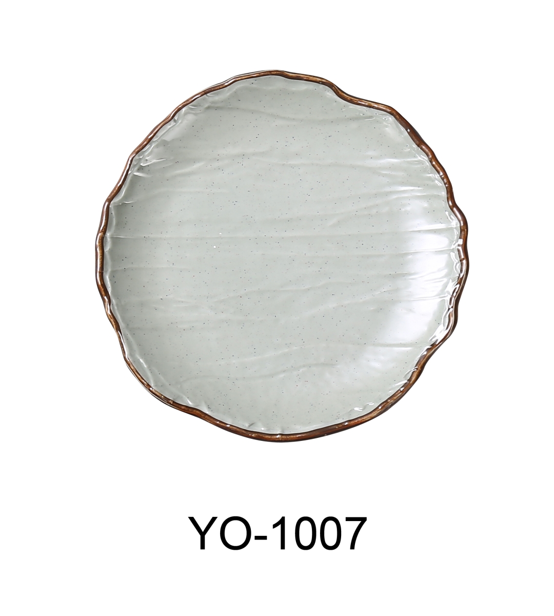 Picture of Yanco YO-1007 7 x 0.75 in. Yoto Melamine Round Coupe Plate, Matte - Pack of 48