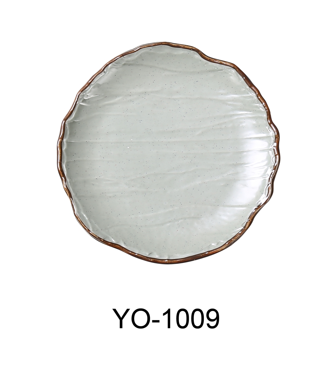 Picture of Yanco YO-1009 9 x 1 in. Yoto Melamine Round Coupe Plate, Matte - Pack of 24