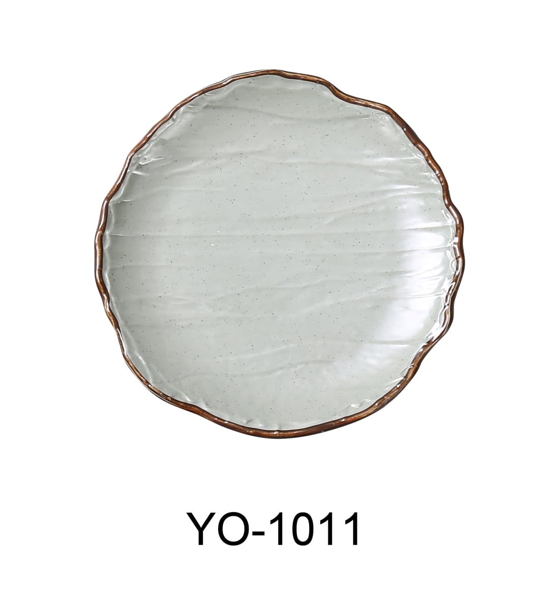 Picture of Yanco YO-1011 11 x 1.25 in. Yoto Melamine Round Coupe Plate, Matte - Pack of 12