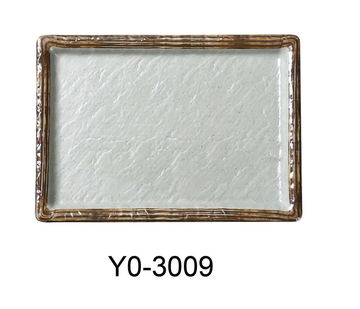 Picture of Yanco YO-3009 9.5 x 6.75 x 0.75 in. Yoto Melamine Rectangular Sushi Plate, Matte - Pack of 24