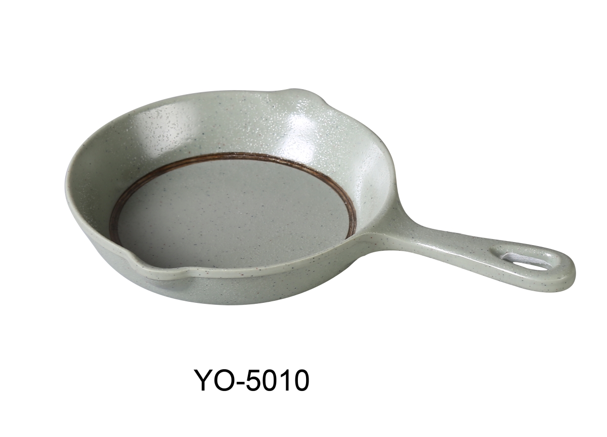 Picture of Yanco YO-5010 10 x 6.5 x 1.5 in. Yoto Melamine Pot Plate with Handle, Matte - 14 oz - Pack of 12