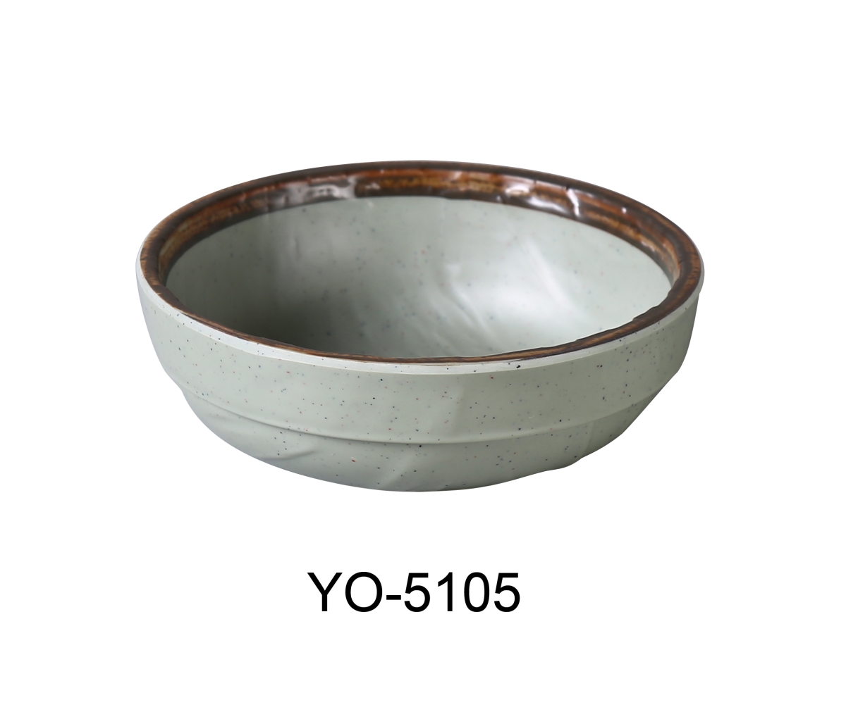 Picture of Yanco YO-5105 5.5 in. Yoto Melamine Salad & Soup Bowl, Matte - 14 oz - Pack of 48