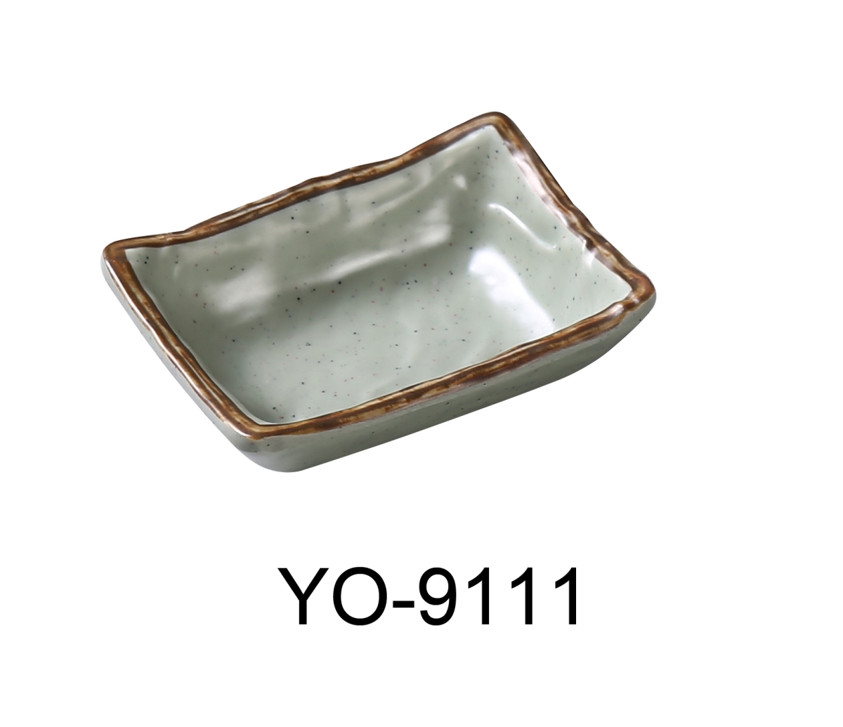 Picture of Yanco YO-9111 3 x 2 x 0.75 in. Yoto Melamine Sauce Dish, Matte - 3 oz - Pack of 48