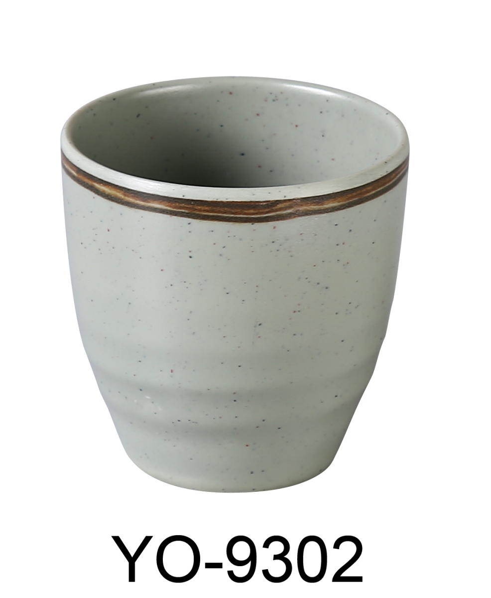 Picture of Yanco YO-9302 3 x 3 in. Yoto Melamine Spoon Tea Cup, Matte - 7 oz - Pack of 48